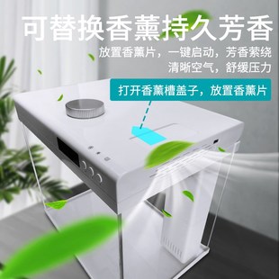 超白玻璃鱼缸热弯浮法智能生态小型鱼缸家用桌面免安装水族箱鱼缸