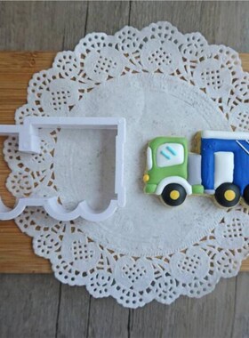 8PCS Cookie Cutter Vehicle Truck Shape Fondant Molds Mixer C
