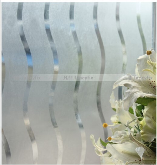 Business Office-Room Film Frosting Wave Office Glass Wall Fi