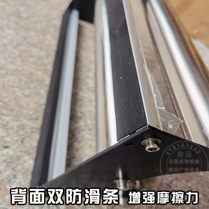 广告写真卷材裁切托架材料台面裁膜支架圆形卷筒切割放料台打包机