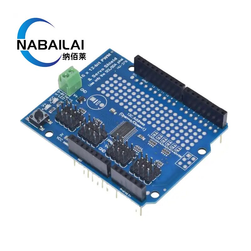 16-Channel 12-pbit PWM/Servo Shield 16路舵机驱动模块