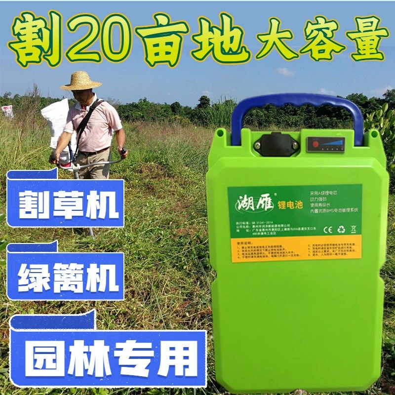 锂电池24V48V背负式园林工具便捷大功率割草机采茶机抽水机