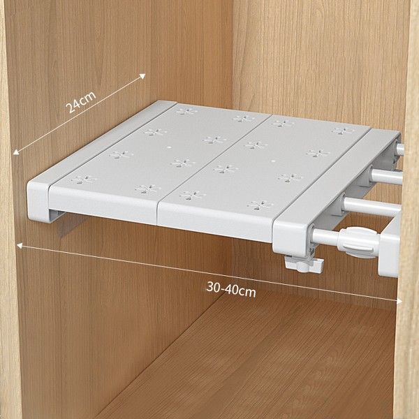 速发Extendable Closet Shelf Adjustable Storage Rack Expandab