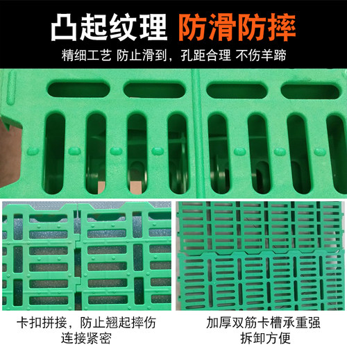 速发羊用漏粪板塑料羊床板养羊专用地板保育床接粪漏缝板养殖场设