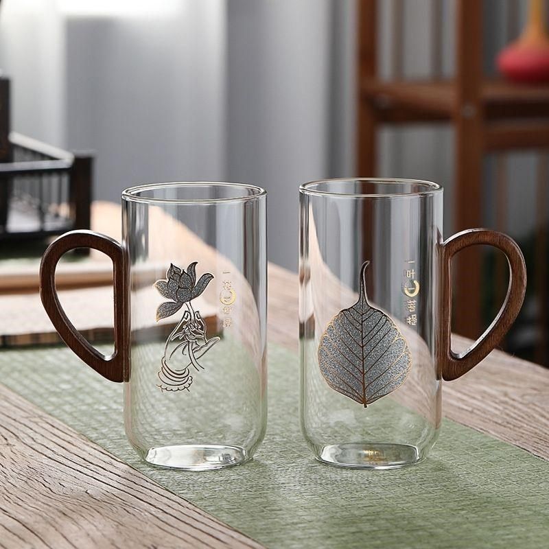 大容量玻璃杯绿茶杯猴魁高级泡茶杯男女办公室喝水杯花茶杯子,餐饮具,茶杯,淘宝优惠券,粉丝福利购,淘宝优惠卷