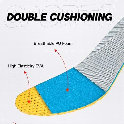 3ANGNI 1Pair Memory Foam Insoles For Shoes Orthopedic Soft