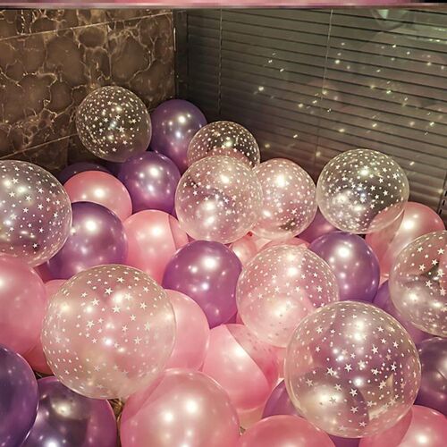 Blue Balloons Air Ballons Deco Birthday Star Foil Baloon现货