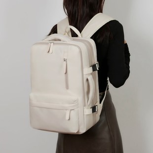 背包女可扩容登机行李包商务出差大容量旅行包电脑包书包双肩包男