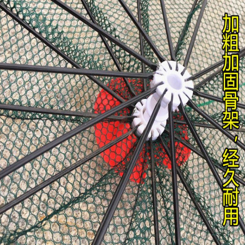 现货浦鱼篓虾笼小鱼网兜伞笼扑甲鱼黄鳝泥M鳅蒌地箜沉底渔网多孔