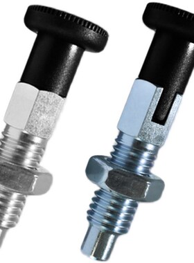 GN717标准牙旋钮柱塞分度销M6 8 10 12 自锁分度销 镀锌 不锈钢