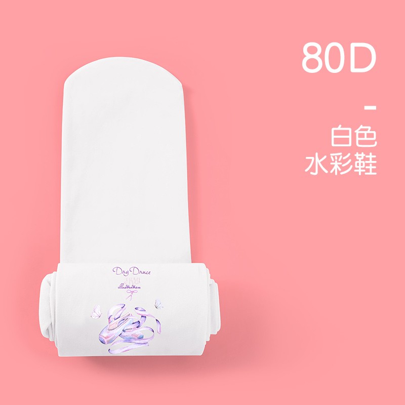 小众高货儿童袜子薄款考级白色连裤袜女童芭蕾舞蹈专用宝宝跳舞打
