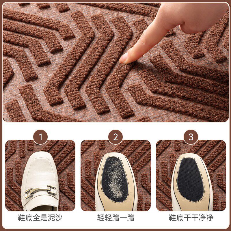 别墅加厚入户门地垫家用大门口室外防滑地毯除尘脚垫豪宅进门垫子,居家布艺,入户地垫,淘宝优惠券,粉丝福利购,淘宝优惠卷