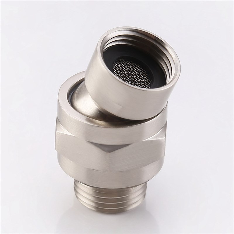 Adjustable Angle Ball Shower Head Connector Joint Thread Arm