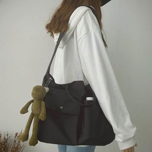 孕妇产检包包孕检资料收纳袋手提孕妈妈出门大容量防水斜跨帆布包