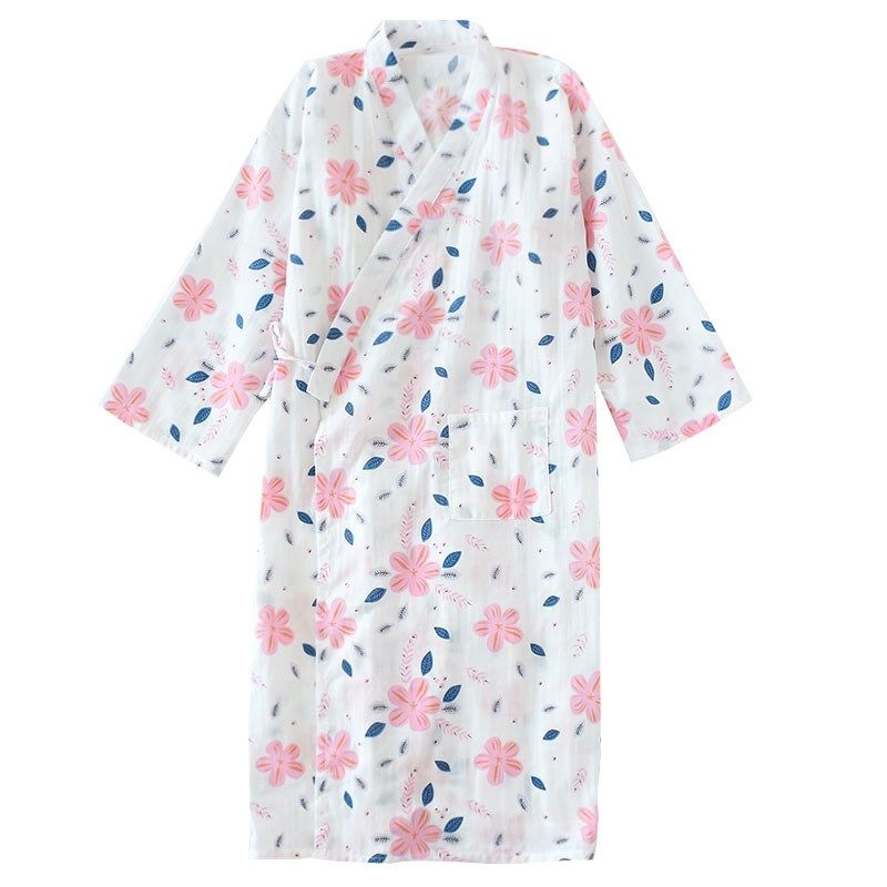 日式纱布和服睡裙女春夏薄款开衫睡袍浴衣全棉宽松汗蒸服睡衣,女士内衣/男士内衣/家居服,睡袍/浴袍,淘宝优惠券,粉丝福利购,淘宝优惠卷