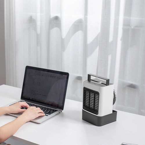 水冷风扇办公桌面静音空调制冷风扇卧室宿舍床头小型充电迷你风扇