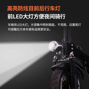 现货10寸滑板车电动滑板便携式可折叠锂电代步小型电动车成人代驾