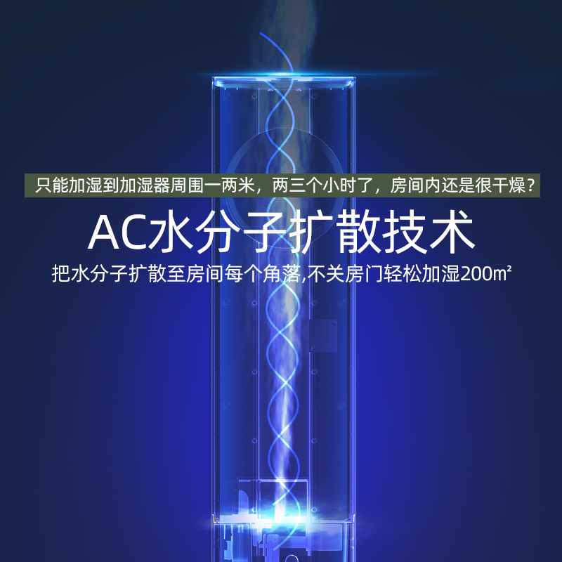 速发空气净化器加湿一体家用小型除湿大喷雾量室内卧室静音杀菌落 生活电器 加湿器 原图主图