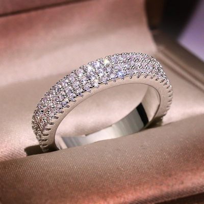 推荐Gold color Diamond Ring for Women Wedding rings Accessor