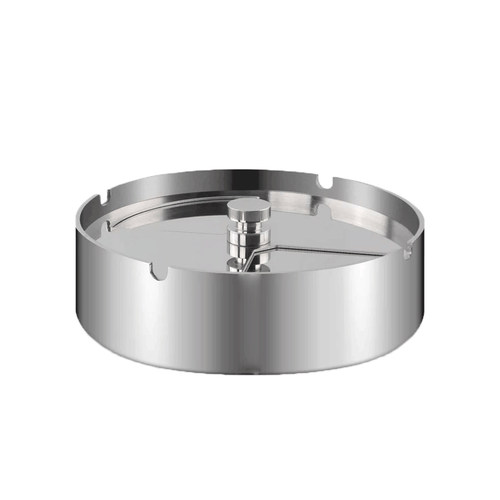 不锈钢烟灰缸大容量防风带盖子车载烟缸台球电竞商用车用定制logo