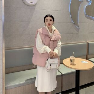 孕妇秋冬套装中长款连帽连衣裙针织开衫棉马甲2022新款气质时尚女