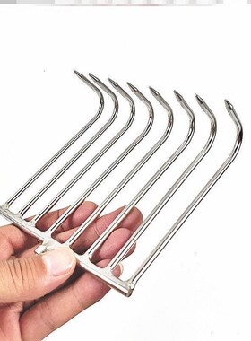 捡菌子工具拾菌神器不锈钢抓勾迷你小耙子捡蘑菇神器赶海伸缩杆