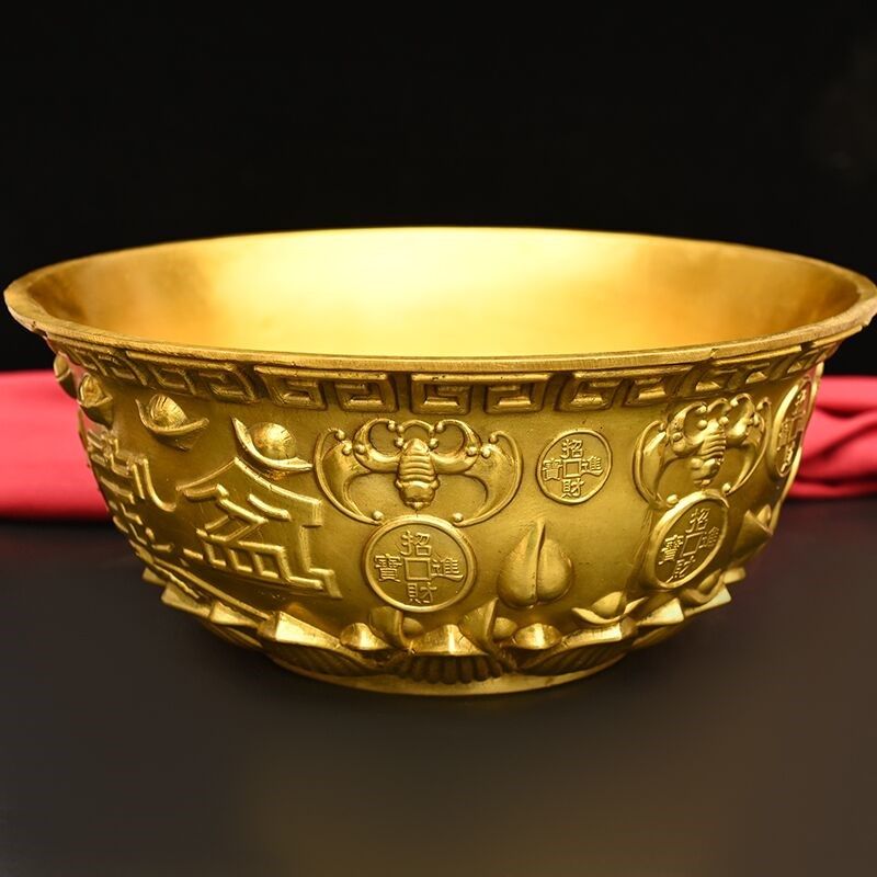 全铜聚宝盆家居摆件客厅装饰工艺品摆设开业礼品中式送礼,家居饰品,装饰摆件,淘宝优惠券,粉丝福利购,淘宝优惠卷