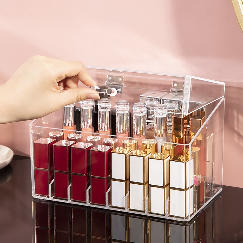 Acrylic Lip Gloss Holder Lipstick Box Display Stand Sundry