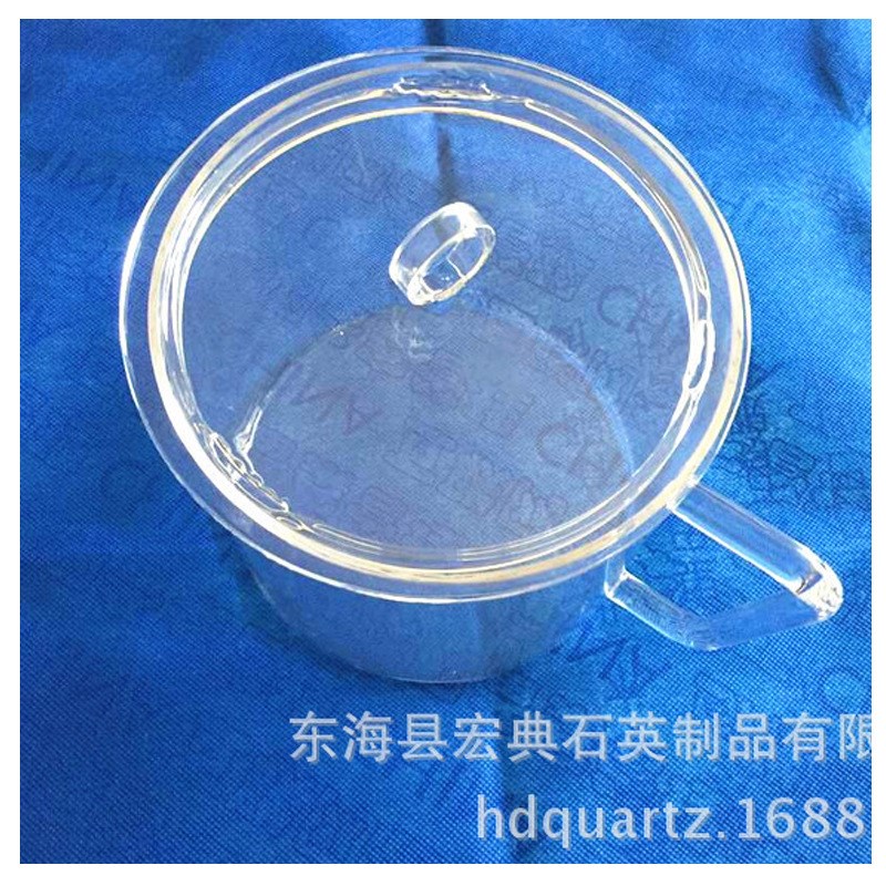石英坩埚方缸 透明石英玻璃管式炉耐高温法兰石英管 毛细管坩埚