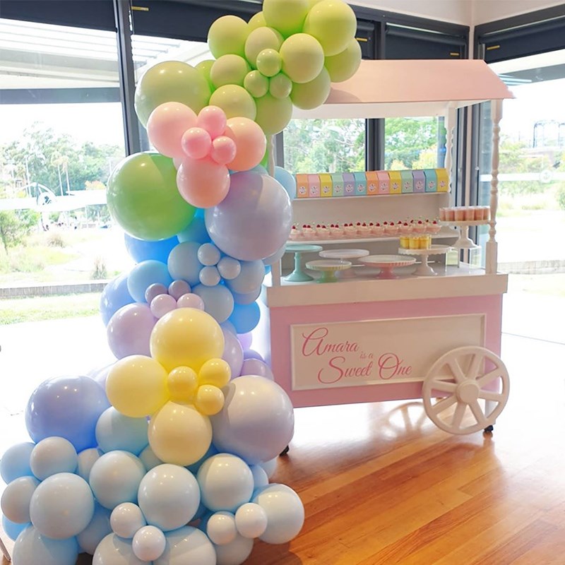 Transparent Name Box Letter Balloons Balloon Arch Kit Table