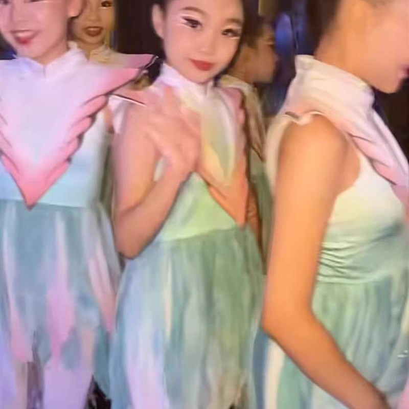 十二届小荷风采风筝里的舞蹈梦服装六一儿童O表演服小风筝古典舞