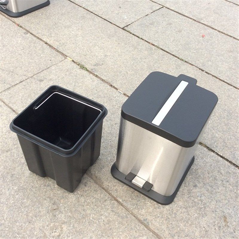 欧式不锈钢方形圆形脚踏式垃圾桶6L/12L/20L/30L/40L/50L/60L,家庭/个人清洁工具,垃圾桶,淘宝优惠券,粉丝福利购,淘宝优惠卷