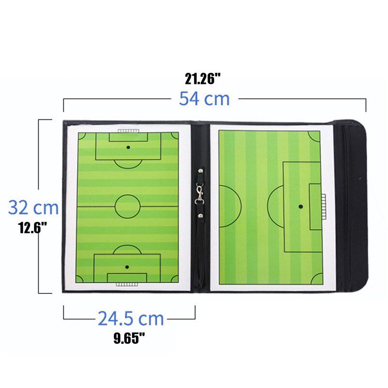 Foldable Magnetic Tactic Board Soccer Coaching Coachs Tactic