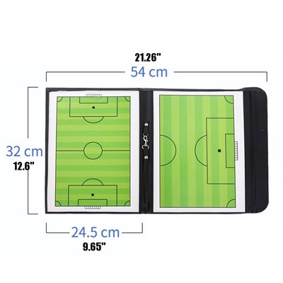 Foldable Magnetic Tactic Board Soccer Coaching Coachs Tactic