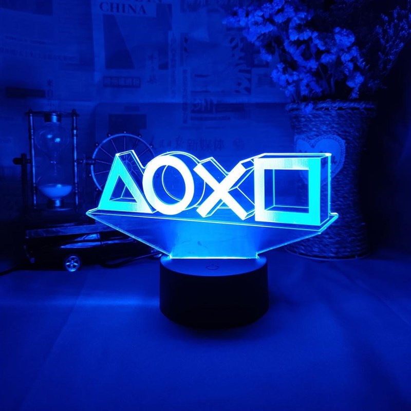 Gaming Room Desk Setup Lighting Decor LED Night Lamp on the