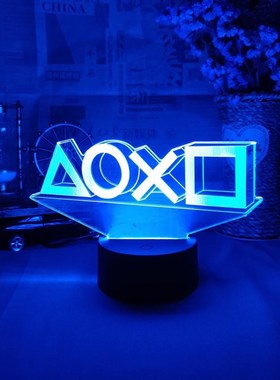 Gaming Room Desk Setup Lighting Decor LED Night Lamp on the