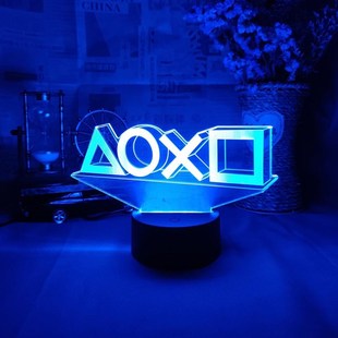 Gaming Room Desk Setup Lighting Decor LED Night Lamp on the