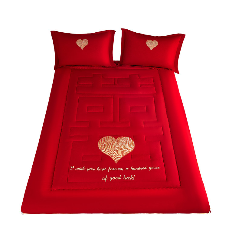 大红色婚庆床褥床垫结婚褥子垫被家用1.8/2.0m床炕被新房喜庆陪嫁,床上用品,床垫/床褥/床护垫/榻榻米床垫,淘宝优惠券,粉丝福利购,淘宝优惠卷