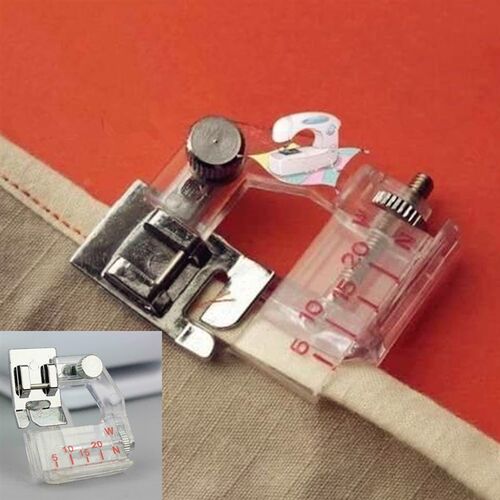 热销Adjustable Bias Tape Binding Foot Snap On Presser Foot 6