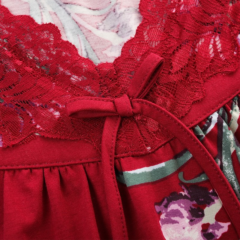 睡衣女士长袖薄款春秋新款大码套头简约家居服妈妈秋季可外穿