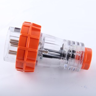 56P320防水插头户外 国标防水防尘插头 y三极圆脚插头