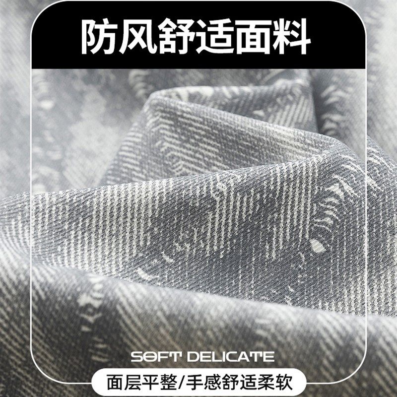 衬衫式夹克外套男春季新款黑色男士宽松休闲胖子加肥加大大码男装