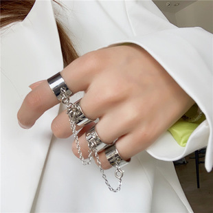 Cool Chain Hip layer Adjustable Pop Rings 推荐 Fou Multi Punk