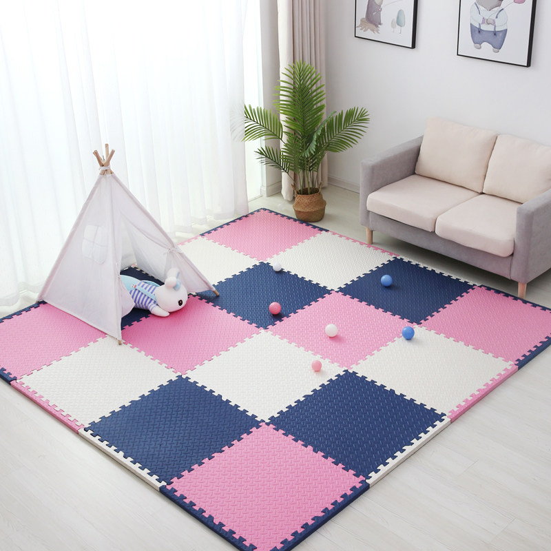 地垫大面积泡沫爬爬垫床边拼接婴儿童加厚60x60家用垫子2cm踏踏米
