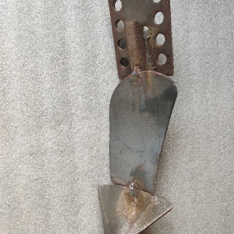 旋耕机中间小犁体犁尖加强超耐磨灭茬机钢板冲压一体犁铧边犁犁头