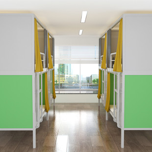 青旅上下床双层床高架床铁床铁架床上下铺学校宿舍家用公寓床加厚