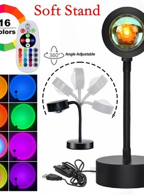 16 Colors RGB Sunset Projection Lamp APP tmosphere Led Night