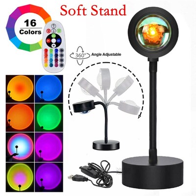 16 Colors RGB Sunset Projection Lamp APP tmosphere Led Night