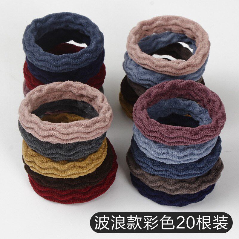 头绳女简约成人马尾辫基础扎头发加粗发圈 头发饰品皮筋发绳新款