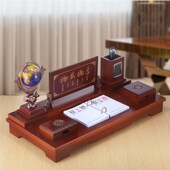 2025年商务整体红木台历架厂家定木质企业台历日历摆件定